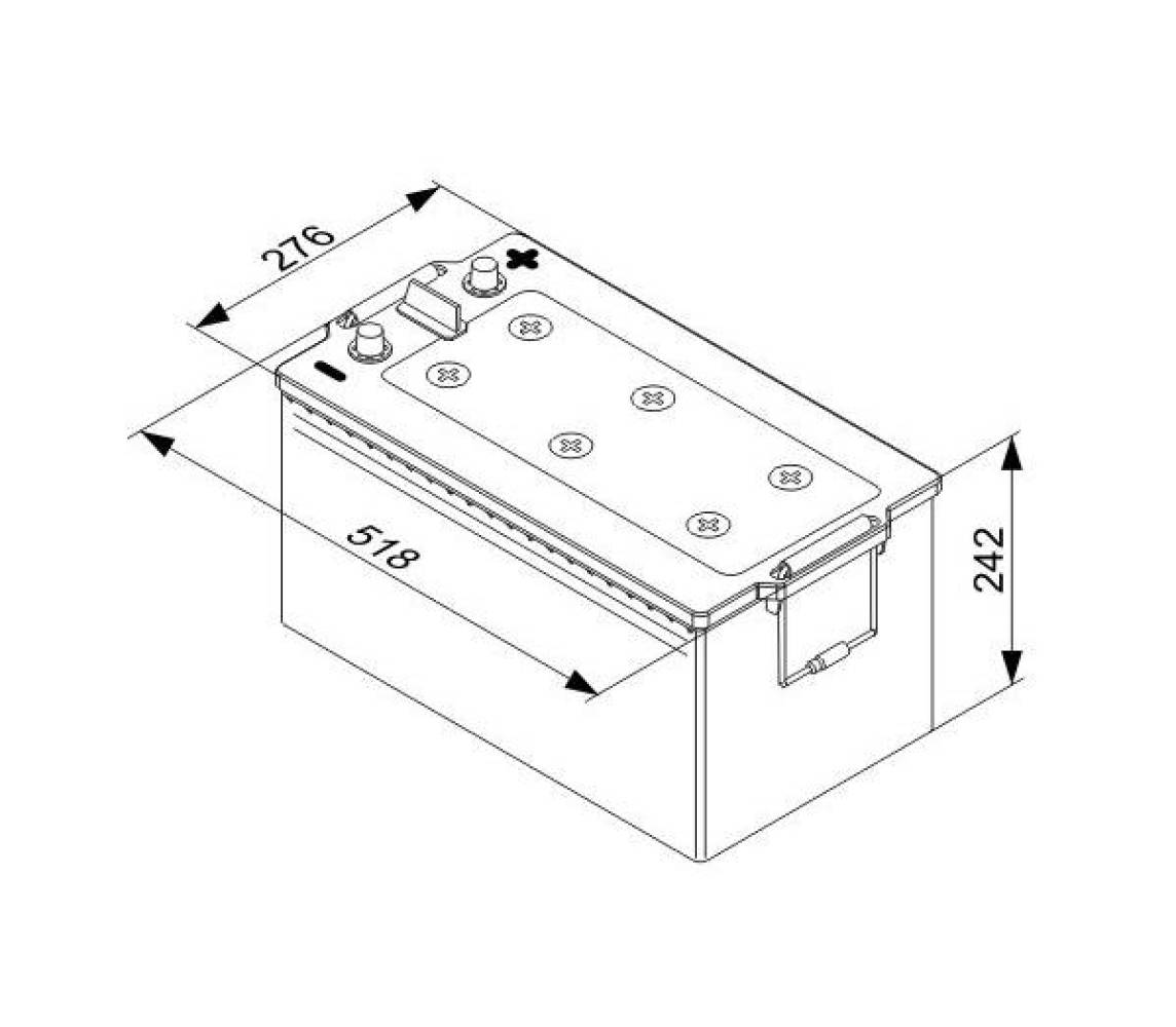Bosch T5 080 225Ah 1150A 518x276x242+-