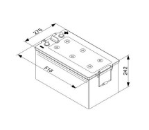 Bosch T5 080 225Ah 1150A 518x276x242+-