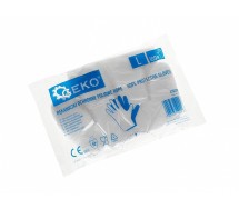 Läbipaistvast hdpe kilest kindad. pakis 100tk Geko