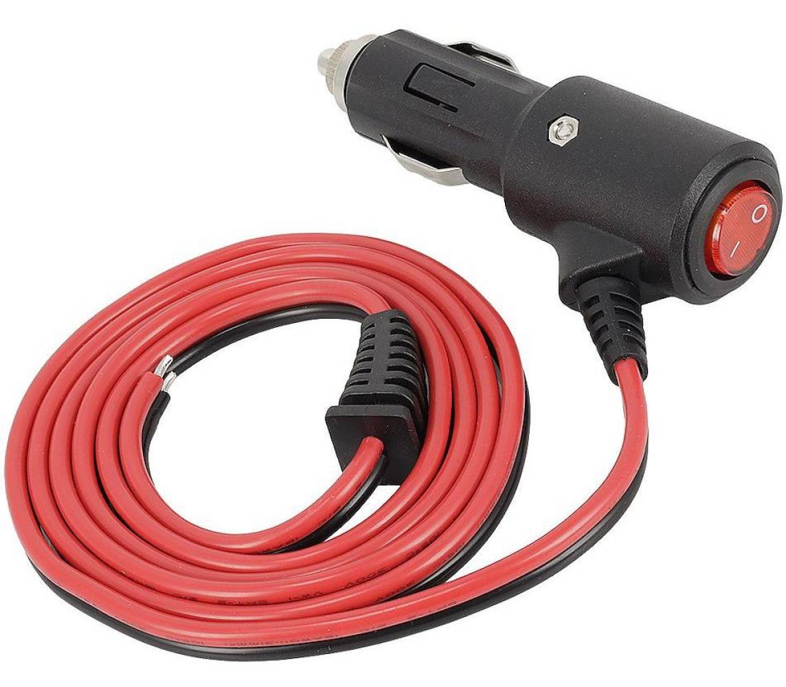 Sigareti süütaja pistik lüliti ja juhtmega 130cm Carmotion
