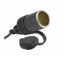 Sigaretisüütaja pesa pikendusjuhe 100cm 15a. 8.4mm klemm 12/24v Carmotion