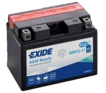 Аккумулятор AGM 12 В, 11 А·ч (AGM12-11), 150×90×110 мм, прямой полярности (+-)
