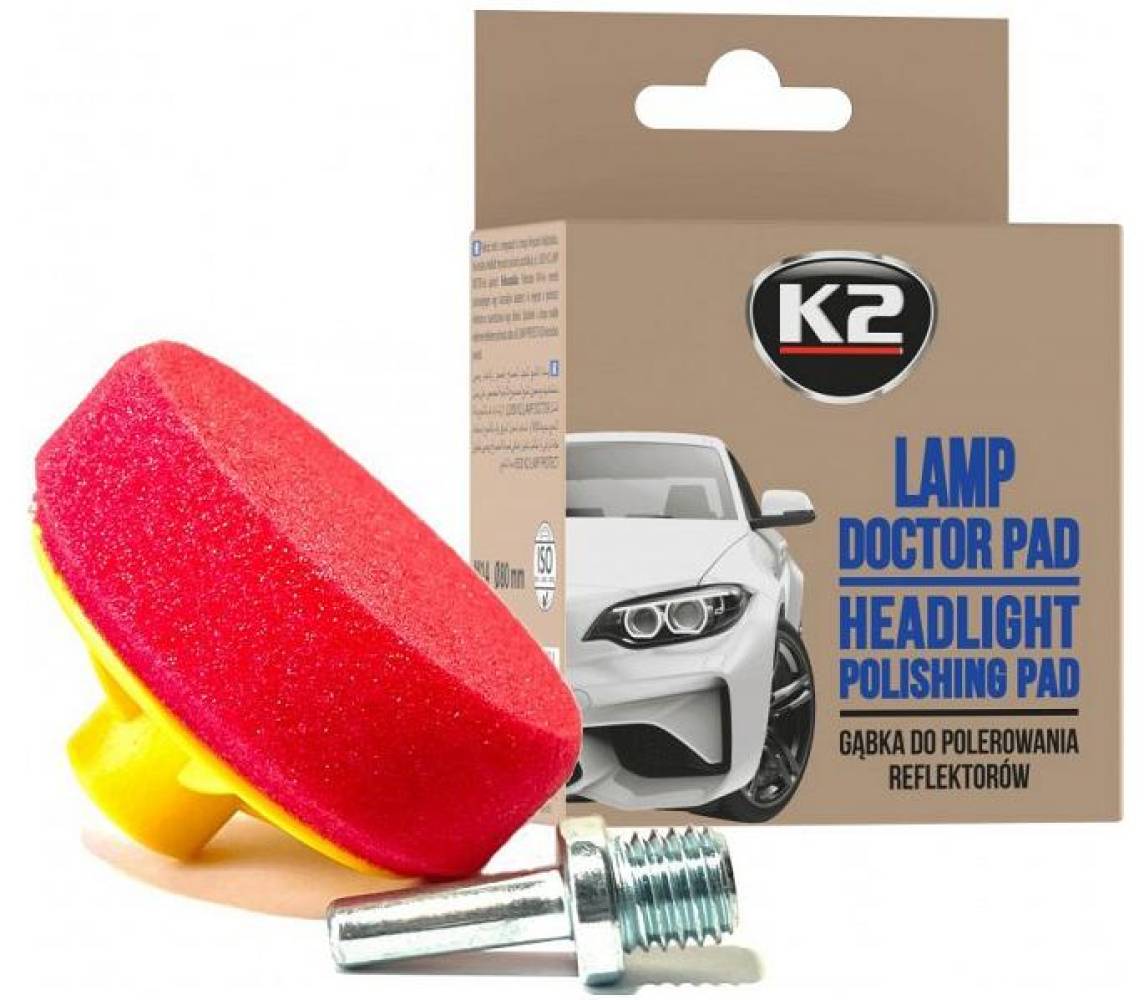 K2 Headlight Polishing Pad — полировальный круг для фар 80 мм, M14