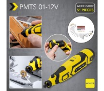 Mini akuotslihvija pmts 12v + 51-os. tarvikute komplekt Trotec