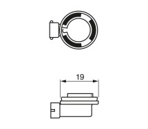 Bosch H8 12V 35W Pure Light kartong 1tk