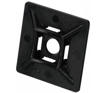 Juhtmevitsa kinnitusankur liimiga/kruviga 27.7x27.7 ø5.3 must 100tk m+