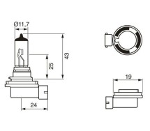 Bosch H11 12V 55W Pure Light kartong 1tk