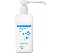 Chemisept hand des antiseptiline geel kätele (deso) 500ml/pump Chemi-Pharm
