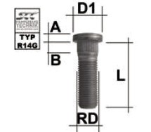 Tikkpolt tp14x1.50/61/14.65 (p75/51. d14.65) m1415re70p