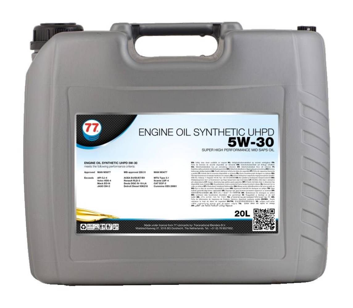77 ENGINE OIL SYNTHETIC UHPD 5W-30 20L