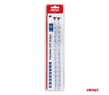 LED COB ribad 2x30 cm 12 V sinine