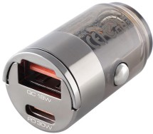 Sigaretisüütaja kiirlaadija nano USB/USB-c pd max 30w. 12v/24v Wayme