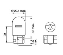 Bosch WY21W 12V 21W W3x16d Pure Light