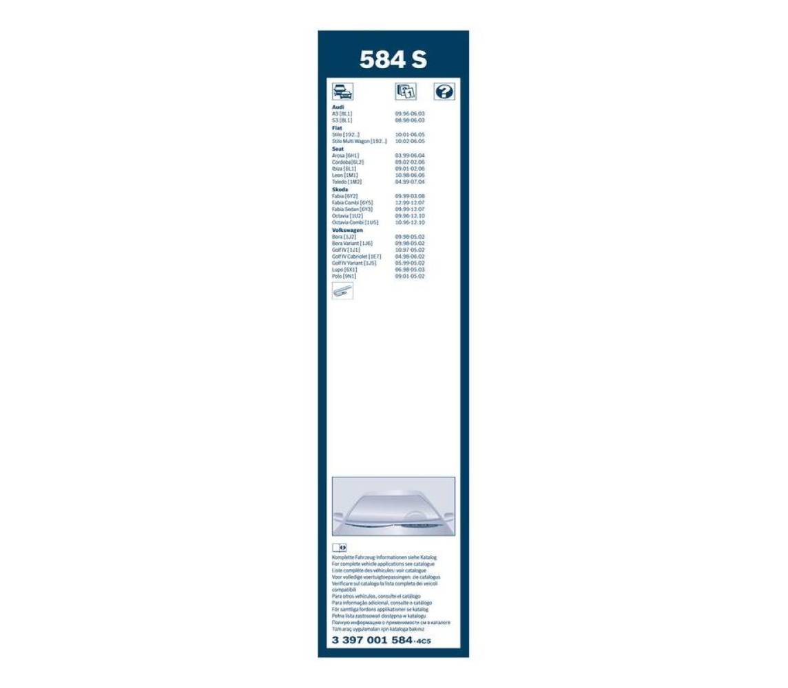 Дворники Bosch TWIN 584S 530/475mm