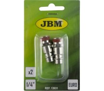 Suruõhu kiirliide 1/4" väliskeere euro 7,6mm 2tk JBM