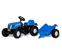 Педальный трактор New Holland с прицепом