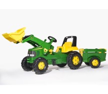 Трактор Rolly Junior John Deere с ковшом и тележкой