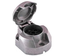 Розетка для прицепа 7-контактная металлическая 41 мм