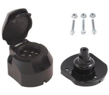 Розетка для прицепа 7-контактная, с прокладкой