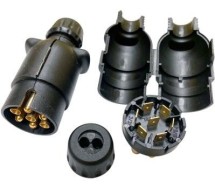 Разъем для прицепа TL, плоский разъем на 7 контактов