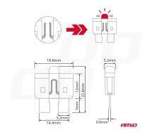 Standardkaitsmete komplekt LED 10tk+tööriist Amio