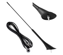 Antenn 40cm, must,3m juhe, M5mm
