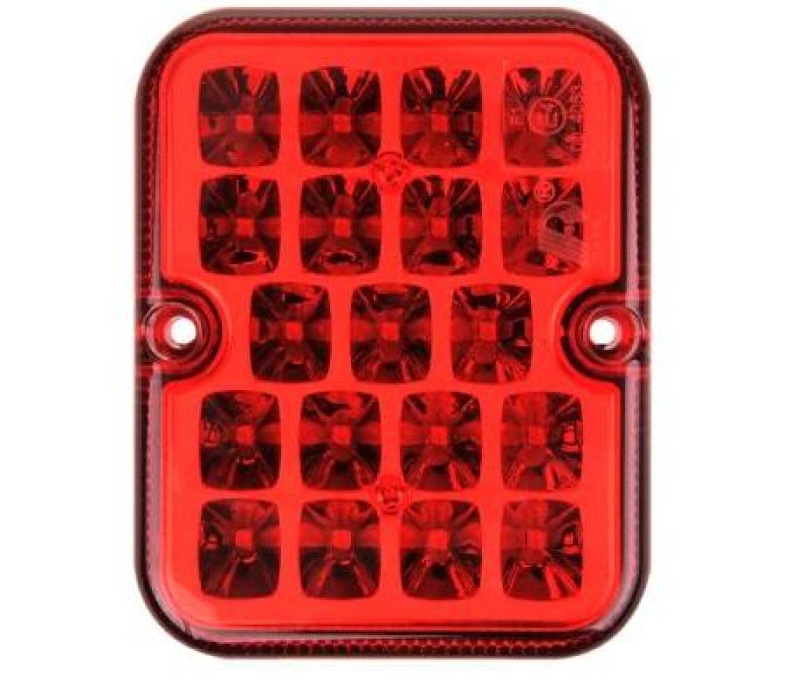 Tagumine 4-nurk udutuli 100x81mm 19 LED