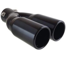 Двойная насадка на глушитель Ø35-50mm черная