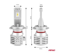 Led X1 seeria H7, 2tk, 4400 lm, E mark