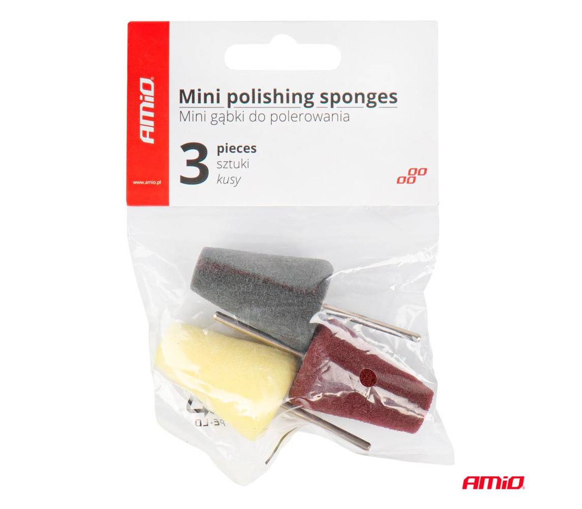 Koonilised poleerimiskäsnad 3 tk 25mm