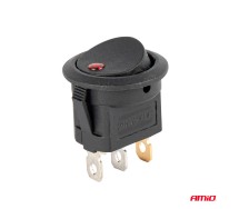 Lüliti ümar 12V 20A punane led