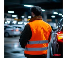 Ohutusvest oranz, XXXL, 100% polüester